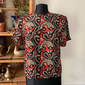 Vintage Oscar de la Renta Shirt Sz small